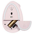 logitech 910 006478 lift vertical ergonomic wireless mouse rose extra photo 4
