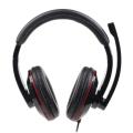 gembird mhs u 001 usb stereo headset glossy black extra photo 1