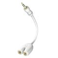 in akustik star mp3 audio adapter jack to rca white extra photo 1
