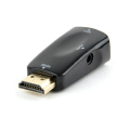 cablexpert ab hdmi vga 02 hdmi to vga and audio adapter single port black blister extra photo 1