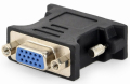 cablexpert a dvi vga bk adapter dvi a male to vga 15 pin hd 3 rows female black extra photo 1