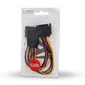 savio ak 17 power cable sata 15 pin m 2xsata 15 pin f extra photo 1