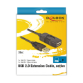 delock 82689 usb extension cable am af 15m black extra photo 3