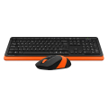 set pliktrologio pontiki a4tech wireless greek layout black orange extra photo 2