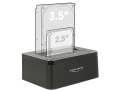 delock 62661 usb 30 dual docking station for 2 x sata hdd ssd with clone function extra photo 1