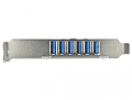 delock 89377 pci express card 6 x external 1 x internal usb 30 extra photo 2