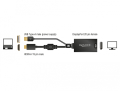 delock 62667 adapter hdmi a male displayport 12 female black extra photo 1