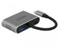 delock 64074 usb type c adapter to hdmi and vga with usb 30 port and pd extra photo 2