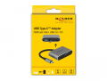 delock 64074 usb type c adapter to hdmi and vga with usb 30 port and pd extra photo 4