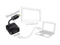 delock 62712 adapter high speed hdmi a female displayport 12 male extra photo 1