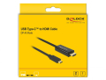 delock 85259 cable usb type c male hdmi male dp alt mode 4k 30 hz 2 m black extra photo 2