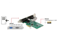 delock 89555 pci express card to 2 x serial rs 232 extra photo 4