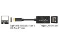 delock 65904 adapter superspeed usb type c male gigabit lan compact black extra photo 1