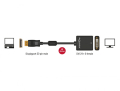 delock 62599 adapter displayport 12 male dvi female 4k active black extra photo 1