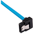 corsair diy cable premium sleeved sata data cable set 90 connectors blue 30cm extra photo 2