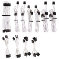 corsair diy cable premium individually sleeved dc cable pro kit type4 gen4 white extra photo 1