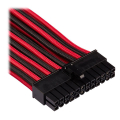 corsair diy cable premium individually sleeved dc cable pro kit type4 gen4 red black extra photo 2
