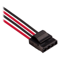 corsair diy cable premium individually sleeved dc cable pro kit type4 gen4 red black extra photo 3