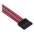 corsair diy cable premium individually sleeved dc cable pro kit type4 gen4 red black extra photo 4