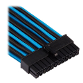 corsair diy cable premium individually sleeved dc cable pro kit type4 gen4 blue black extra photo 2