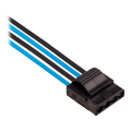 corsair diy cable premium individually sleeved dc cable pro kit type4 gen4 blue black extra photo 3