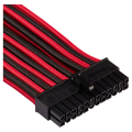 corsair diy cable premium individually sleeved atx 24 pin type4 gen4 red black extra photo 1 corsair diy cable premium individually sleeved atx 24 pin type4 gen4 red black extra photo 1