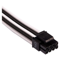 corsair diy cable premium individually sleeved eps12v cpu cable type4 gen4 white black extra photo 1