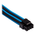 corsair diy cable premium individually sleeved eps12v cpu cable type4 gen4 blue black extra photo 1