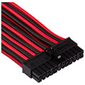 corsair diy cable premium individually sleeved pcie cable type4 gen4 red black extra photo 1