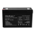 qoltec 53048 agm battery 6v 12ah extra photo 1