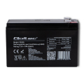 qoltec 53030 agm battery 12v 7ah max 105a extra photo 1