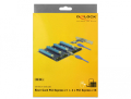 delock 41427 riser card pci express x1 4 x pcie x16 with 60 cm usb cable extra photo 3
