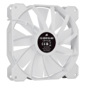 corsair icue sp140 rgb elite 140mm white pwm fan  dual fan kit with lighting node core extra photo 5