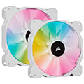 corsair icue sp140 rgb elite 140mm white pwm fan  dual fan kit with lighting node core extra photo 7