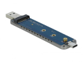 delock 42616 external enclosure for m2 nvme pcie ssd with usb type c and type a male extra photo 1