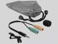 delock 66279 tie lavalier microphone omnidirectional 35 mm stereo jack male 3 pin adapter cable extra photo 1