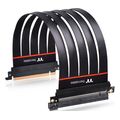 pci express extender black pci e 40 16x 300mm extra photo 2