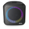 akai abts s6 portable speaker bluetooth karaoke usb tws led micro sd aux in aux out mic 20 w extra photo 3