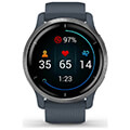 smartwatch garmin venu 2 45mm silver granite extra photo 1