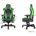 anda seat gaming chair ad12xl kaiser ii black green extra photo 4