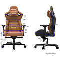anda seat gaming chair ad12xl kaiser ii brown extra photo 4