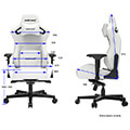 anda seat gaming chair ad12xl kaiser ii white extra photo 4
