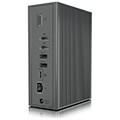 icy box ib dk2262ac usb type c type a dock with triple video output extra photo 1