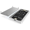 icy box ib rd288m2 raid enclosure for 2x m2 ssd with usb 31 gen 2 type c interface 60229 extra photo 1
