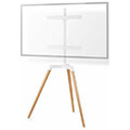 nedis tvsm7060wt tv floor stand 50 65 up to 35 kg scandanavian design white beech extra photo 1