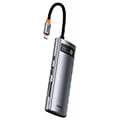 baseus metal gleam series 7 in 1 usb c 2xusb 30 hdmi pd card reader extra photo 1