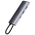 baseus metal gleam series 7 in 1 usb c 2xusb 30 hdmi pd card reader extra photo 2