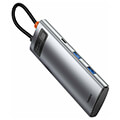 baseus metal gleam series 7 in 1 usb c 2xusb 30 hdmi pd card reader extra photo 3