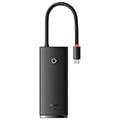 baseus lite series hub 5 in 1 3x usb 30 type c hdmi black extra photo 1