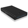 raidsonic icy box ib 2817mcl c31 enclosure for 2x nvme ssd with clone function and type c or type a extra photo 1